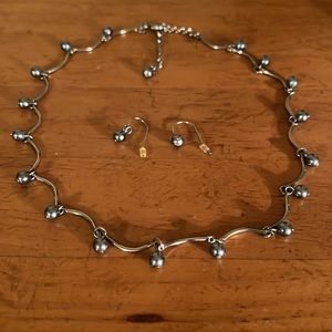 Vintage Avon necklace with matching earrings